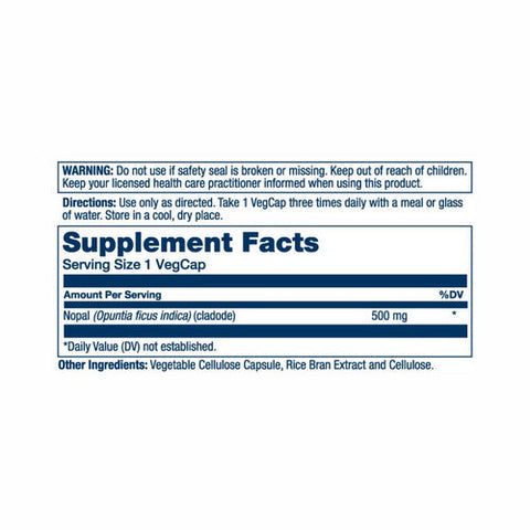 Solaray, Prickly Pear Nopal, 500 mg, 100 Caps Solaray