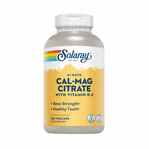Solaray, Cal-Mag Citrate, 400 IU, 360 Caps