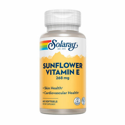 Solaray, Sunflower Vitamin E, 400 IU, 60 Softgels