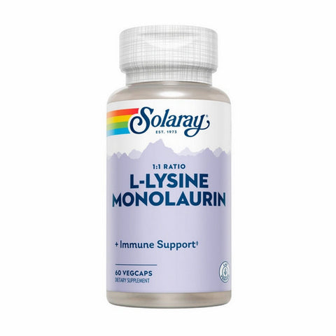 Solaray, L-Lysine Monolaurin 1:1 Ratio, 60 Caps