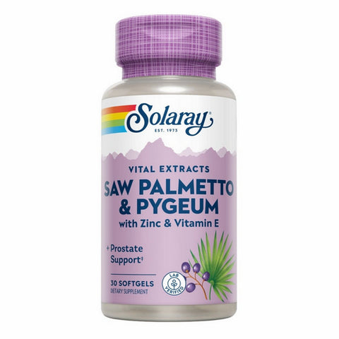 Solaray, Saw Palmetto and Pygeum, 30 Softgels