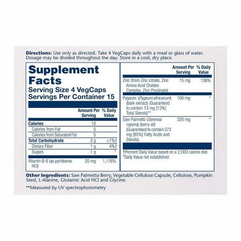 Solaray, Pygeum & Saw Palmetto, 60 Caps