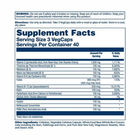 Solaray, Mega B-Stress, 120 Caps