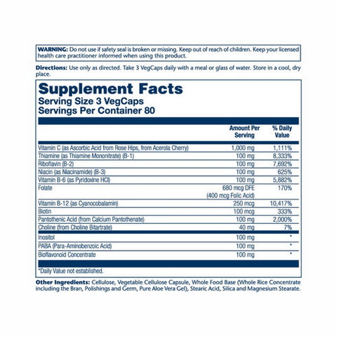 Solaray, Mega Vitamin B-Stress Timed-Release, 240 Caps