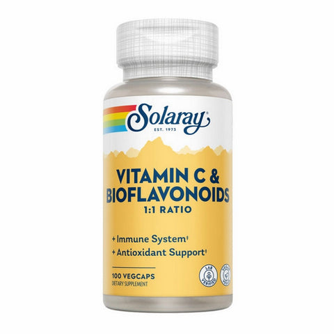 Solaray, Vitamin C Plus Bioflavanoids, 100 Caps