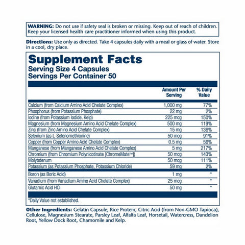 Solaray, Mega Multi Mineral, 200 Caps