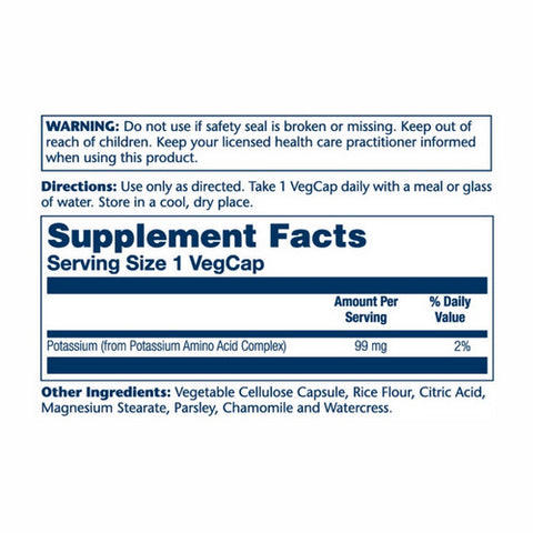 Solaray, Potassium, 99 mg, 200 Caps