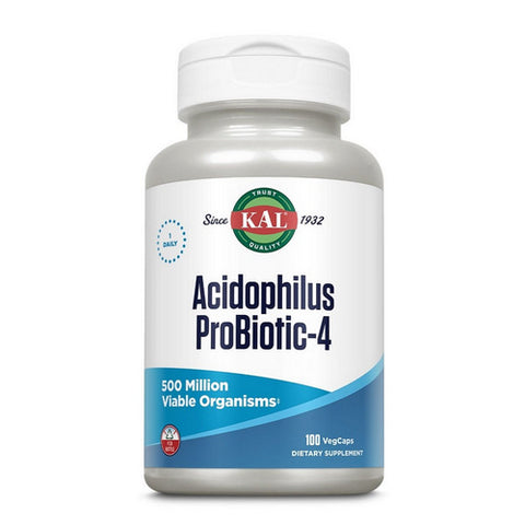 Kal, Acidophilus Probiotic-4, 100 Caps
