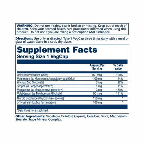 Solaray, Thyroid Caps, 60 Caps
