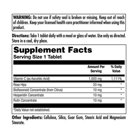 Kal, C 1000+ Sustained Release, 100 Tabs