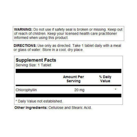 Kal, Chlorophyll, 100 Tabs