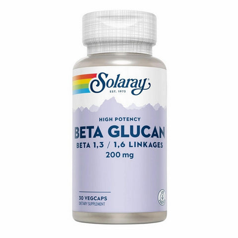 Solaray, Beta Glucan High Potency, 200 Mg, 30 Veg Caps