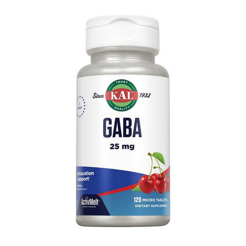 Kal, GABA ActivMelt, 25 mg, 120 Tabs