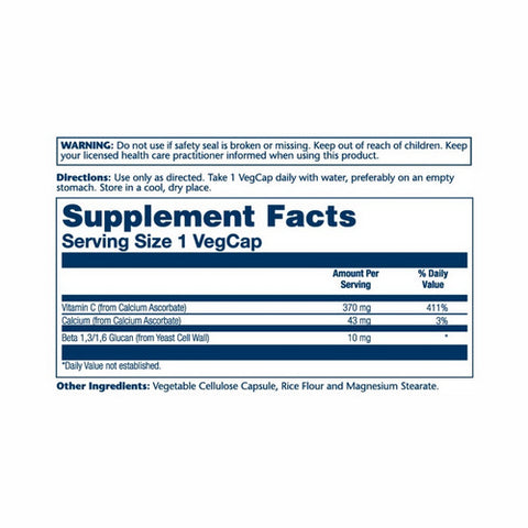 Solaray, Beta Glucan With Vitamin C, 10 mg, 60 Caps