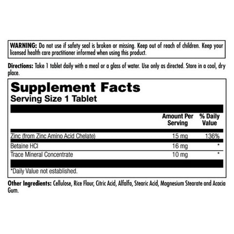 Kal, Zinc 15+ Chelated, 100 Tabs