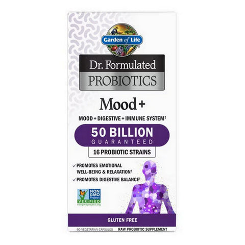 Garden of Life, Dr. Formulated Probiotics Mood Plus, 60 Caps