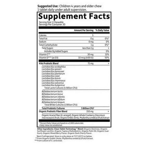 Garden of Life, Dr. Formulated Probiotics Organic Kids+, 30 Chews Garden of Life