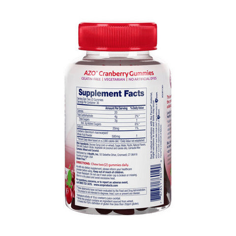 Azo, Cranberry Gummies, Mixed Berry 40 Gummies