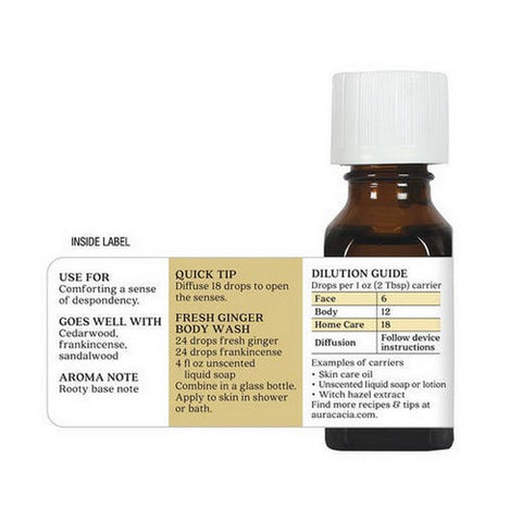 Aura Cacia, Essential Oil, Fresh Ginger .50 Oz