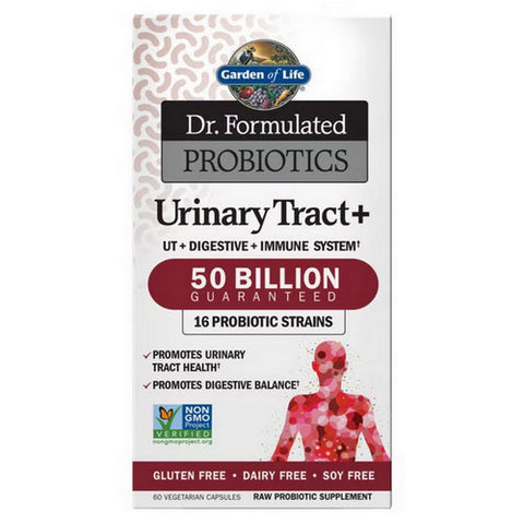 Garden of Life, Dr. Formulated PROBIOTICS Urinary Tract+, 60 Capsules