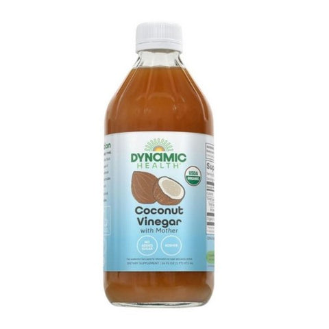Dynamic Health Laboratories, Coconut Vinegar with Mother Certified Organic, 16oz