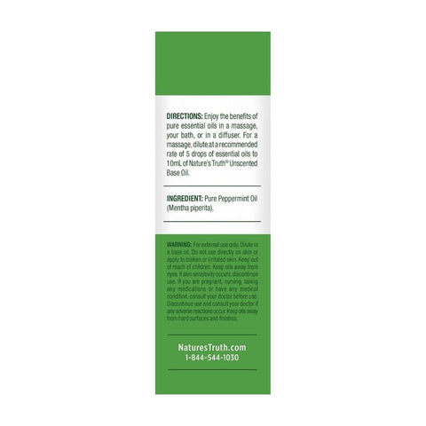 Nature's Truth, Pure Essential Oil Peppermint, 0.51 Oz