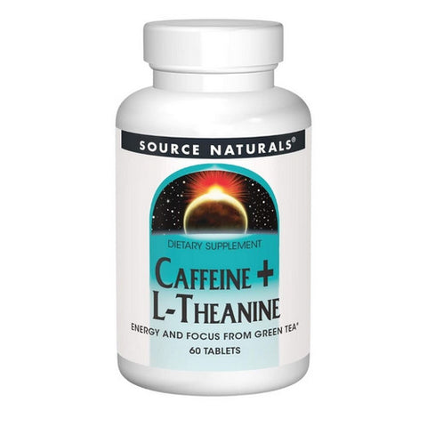 Source Naturals, Caffeine+ L-Theanine, 60 Tabs
