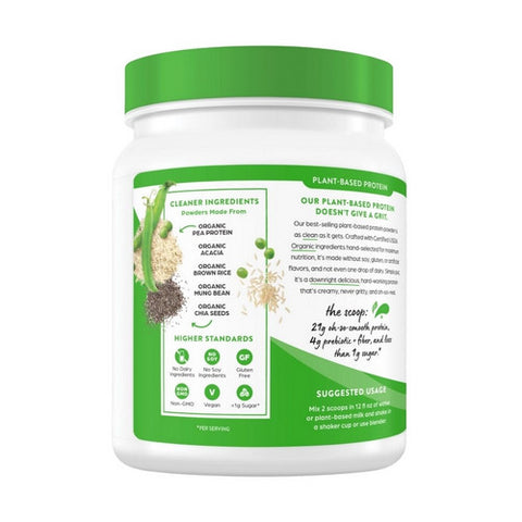 Orgain, Organic Plant Based Protein Powder, Sweet Vanilla Bean 1.02 lbs