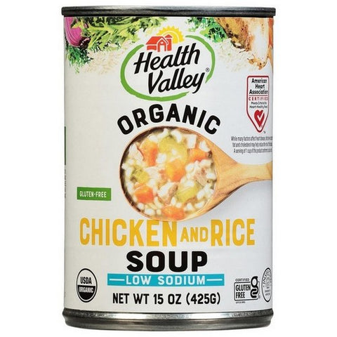 Health Valley, Organic Soup Chicken Rice, 15 Oz
