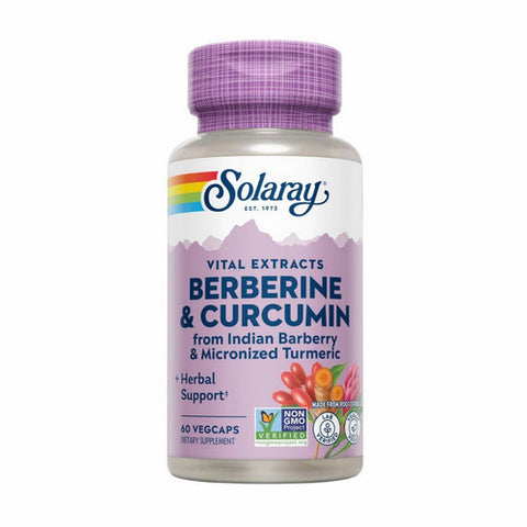 Solaray, Berberine & Curcumin, 600 mg, 60 Veg Caps