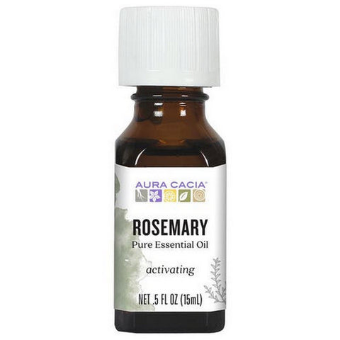 Aura Cacia, Pure Essential Oil Rosemary, (rosemarinus officinalis) 0.5 Fl Oz