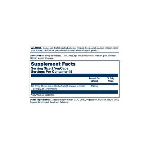 Solaray, Tart Cherry, 500 mg, 90 Chews