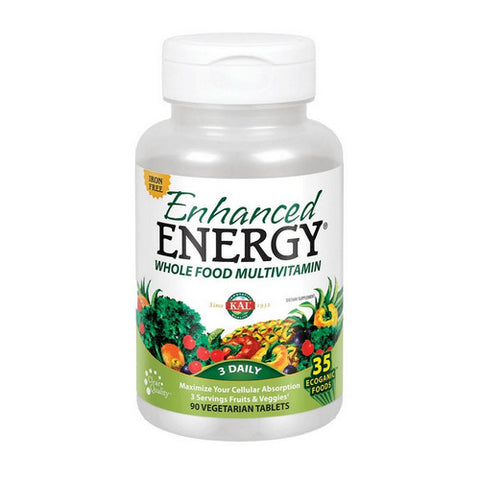 Kal, Enhanced Energy Iron Free, 90 Tabs