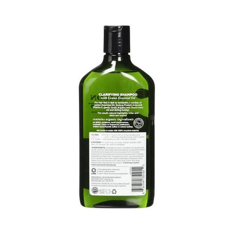 Avalon Organics, Clarifying Shampoo, Lemon 11 Oz