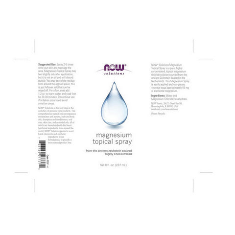 Now Foods, Magnesium Topical Spray, 8 Oz