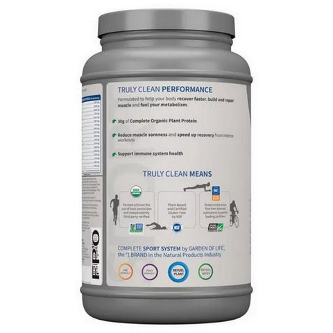 Garden of Life, Sport Organic Plant-Based Protein, Chocolate 29.6 Oz
