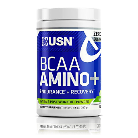 USN, Bcaa Aminos Plus, Green Apple 30 Servings