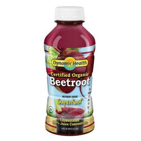 Dynamic Health Laboratories, Organic 100% Beet Juice, 16 Oz