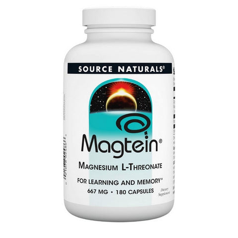 Source Naturals, Magtein Magnesium L-Threonate, 180  Caps