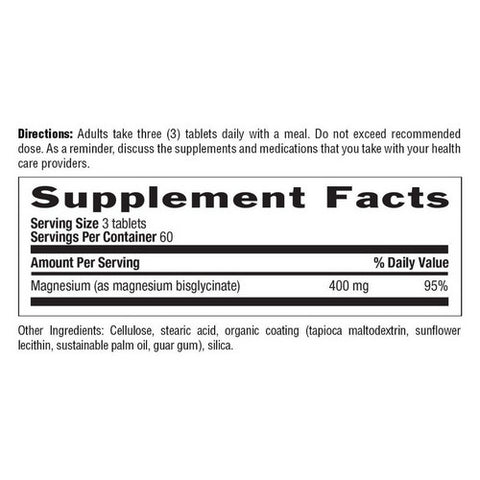 Country Life, Chelated Magnesium Glycinate, 400 mg, 180 Tabs