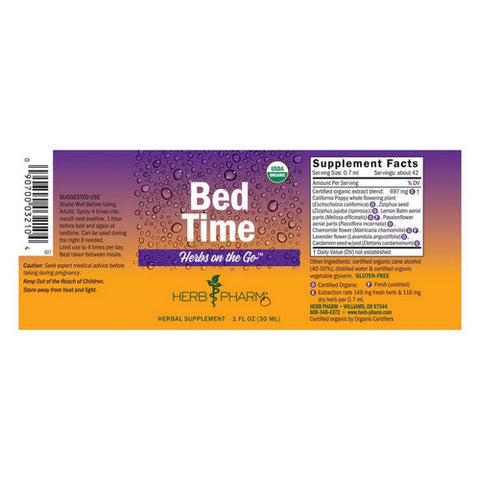 Herb Pharm, Herb on The Go Bed Time, 1 Oz