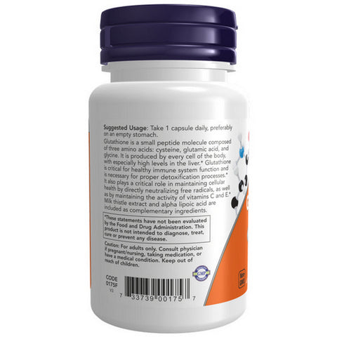 Now Foods, Glutathione, 500 mg, 30 Veg Caps