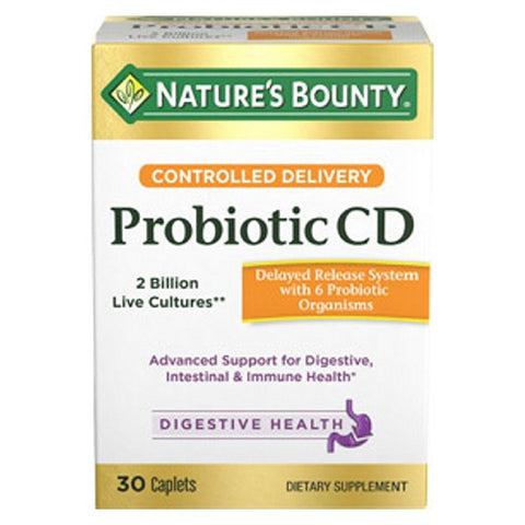 Nature's Bounty, Controlled Delivery Probiotic CD, 24 X 30 Caps