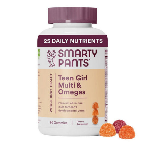 SmartyPants, Teen Girl Multi And Omega 3 Fish Oil Gummy, 90 Count