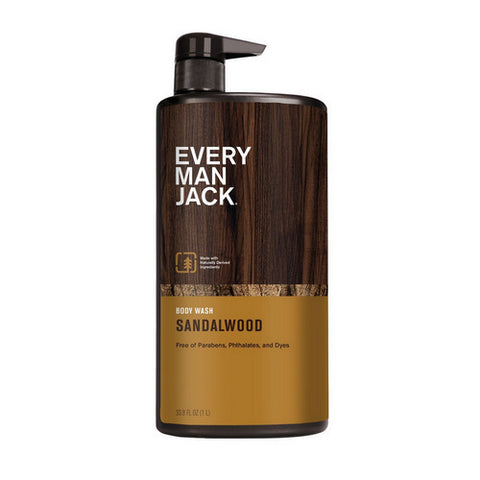 Every Man Jack, Body Wash, Sandalwood 33.8 Oz