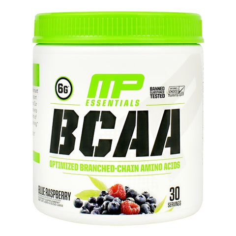 Muscle Pharm, Essentials BCAA, Blue Raspberry 30 Servings