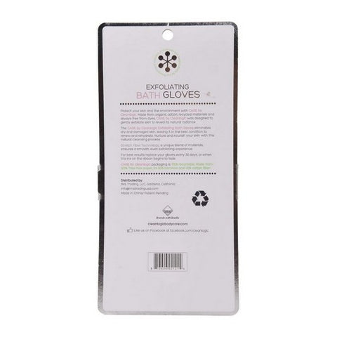 Cleanlogic, Exfoliating Bath Gloves, 2 Count
