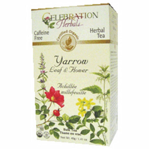 Organic Yarrow Leaf Flower Tea 40 grams by Celebration Herbals