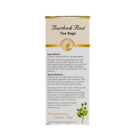 Celebration Herbals, Organic Burdock Root Tea, 24 Bags