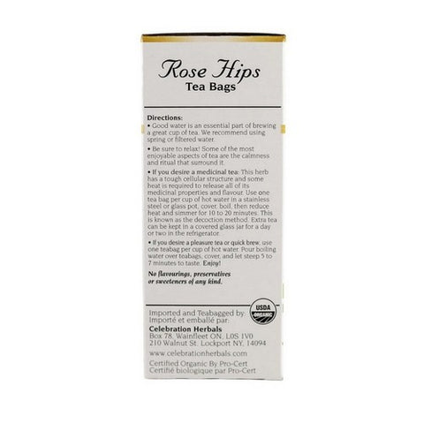Celebration Herbals, Organic Rose Hips Tea, 24 Bags